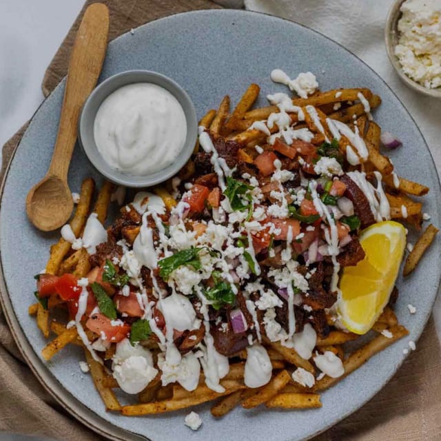 36 French Fries w/Shawarma.