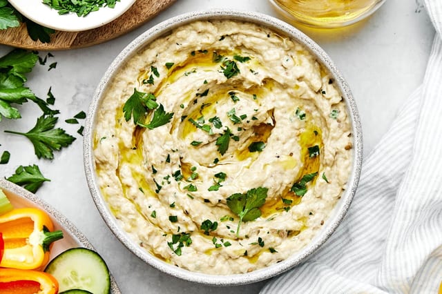 27 Baba Ghanoush (Vegetarian).