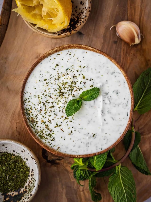 31 Garlic Mint Yogurt.